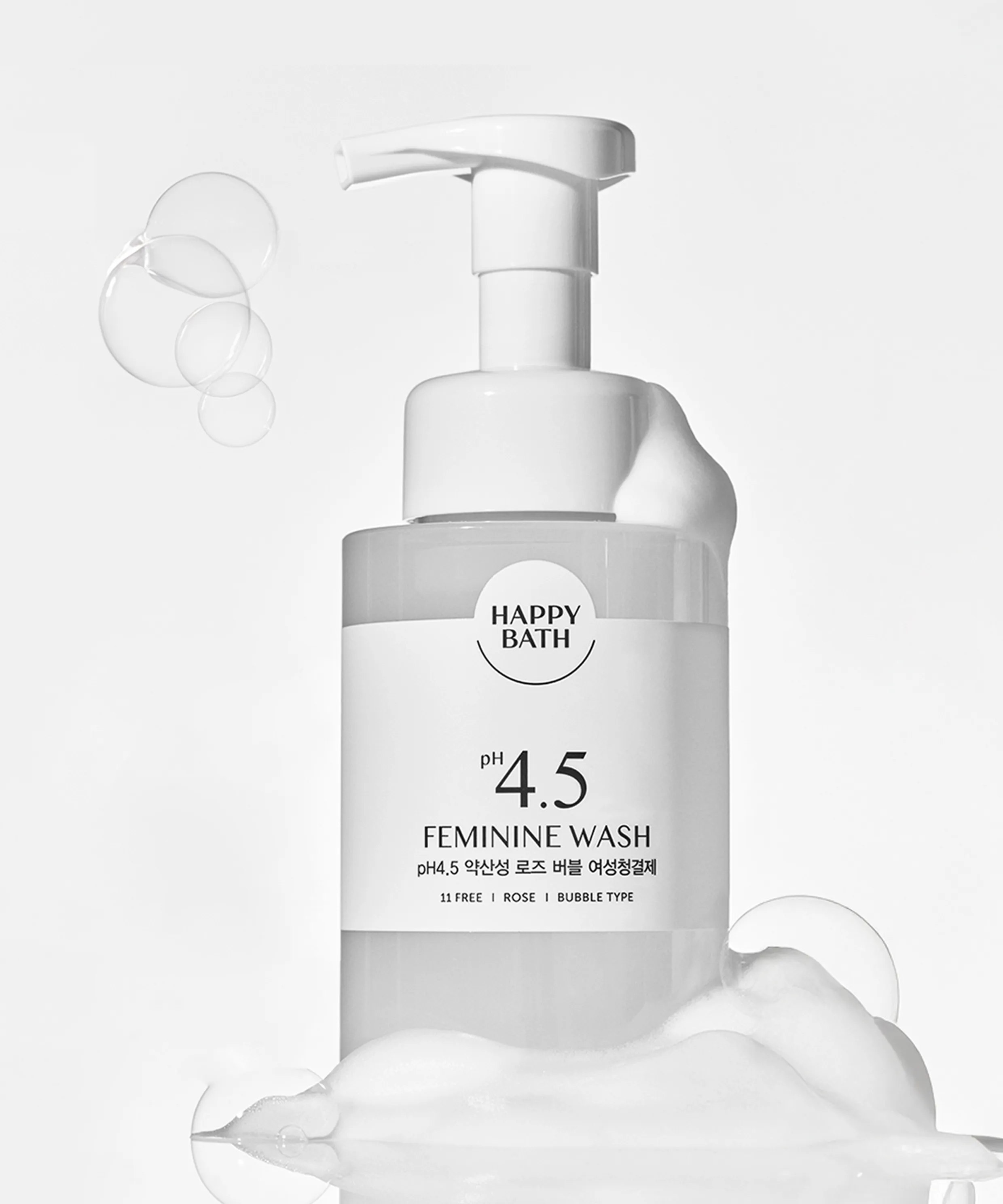 pH4.5 Mildly Acidic Rose Bubble Feminine Cleanser 300ml