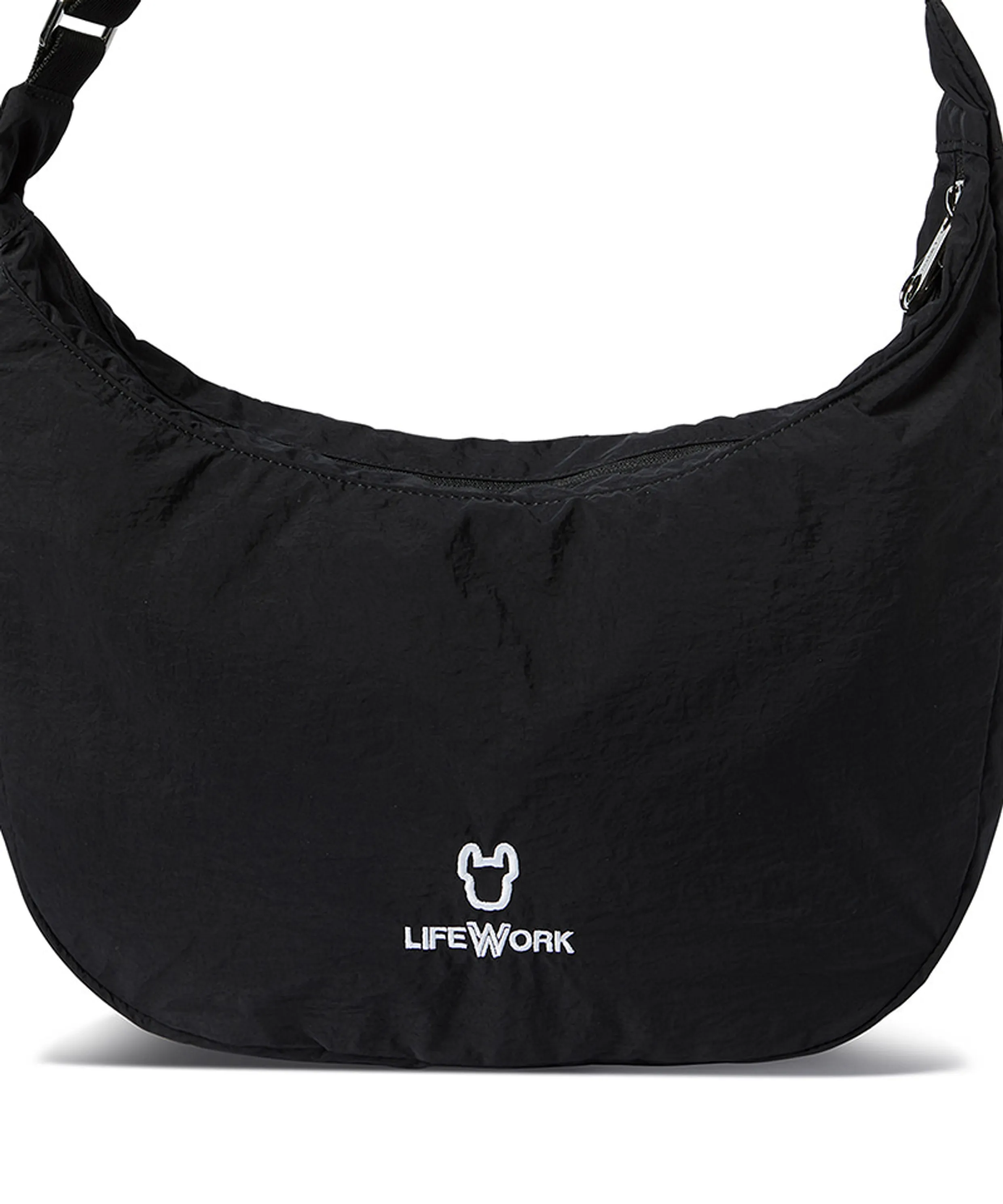 Ladoc Logo Half Moon Crossbody Bag
