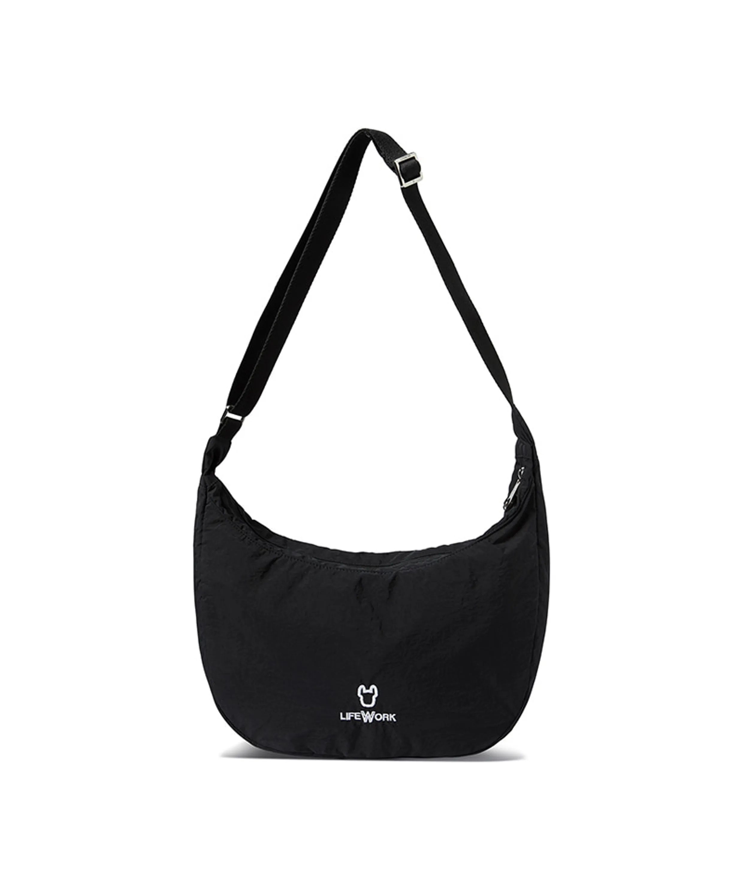Ladoc Logo Half Moon Crossbody Bag