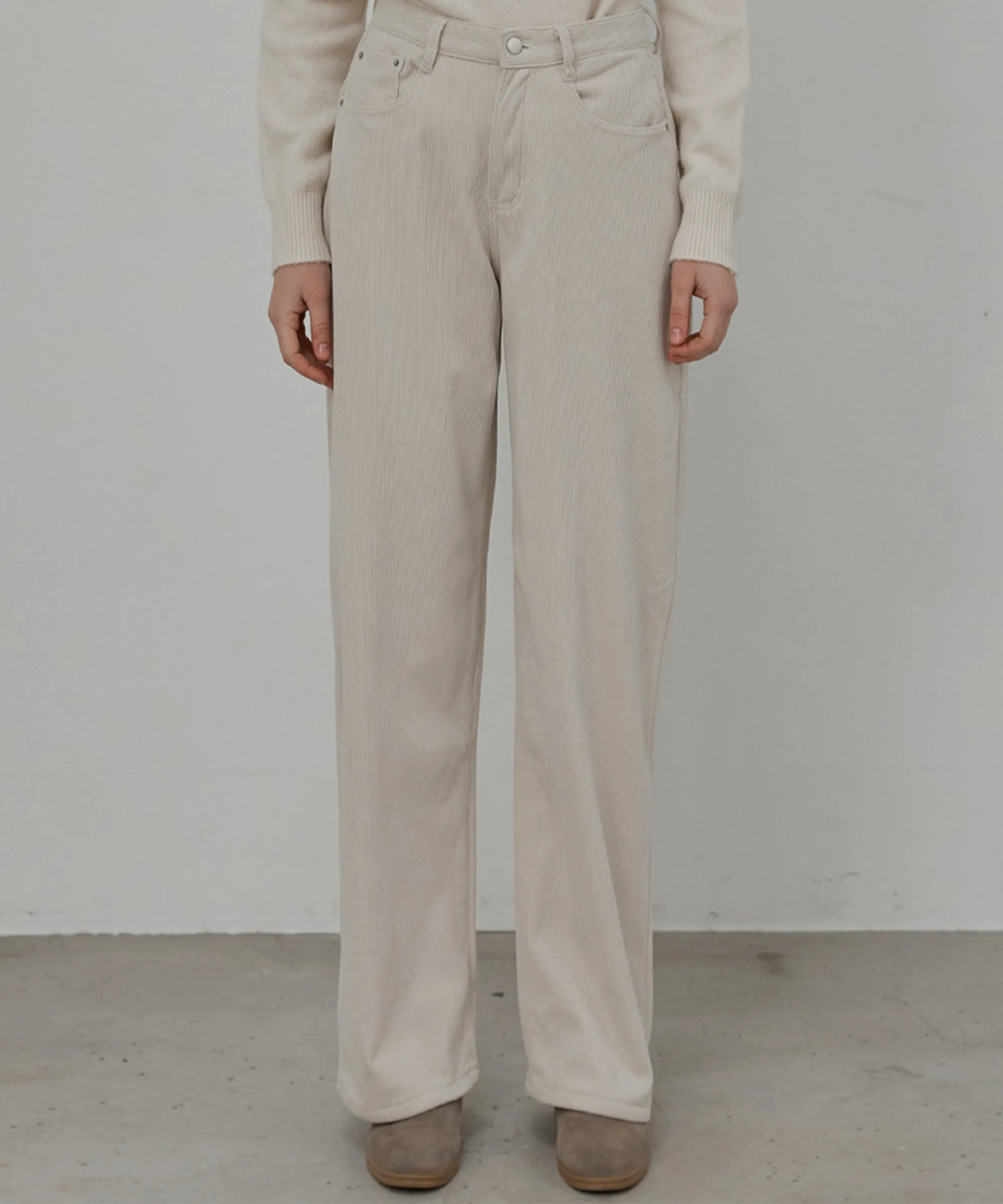 [Fleece Lined Version] May Wide Corduroy Pants_3 Colors