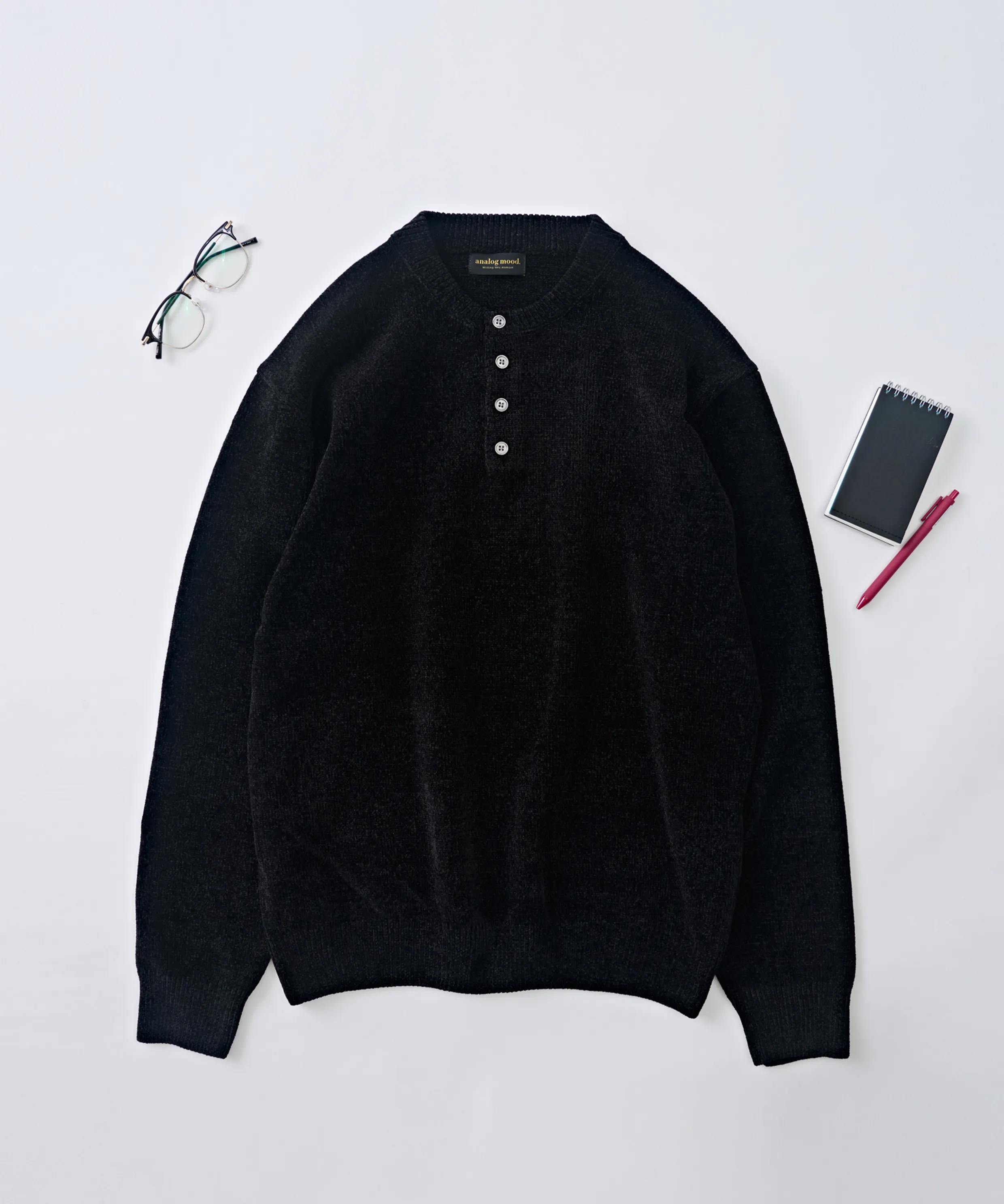 Color-blocked Heavy Oversized Police Jacket (Black)