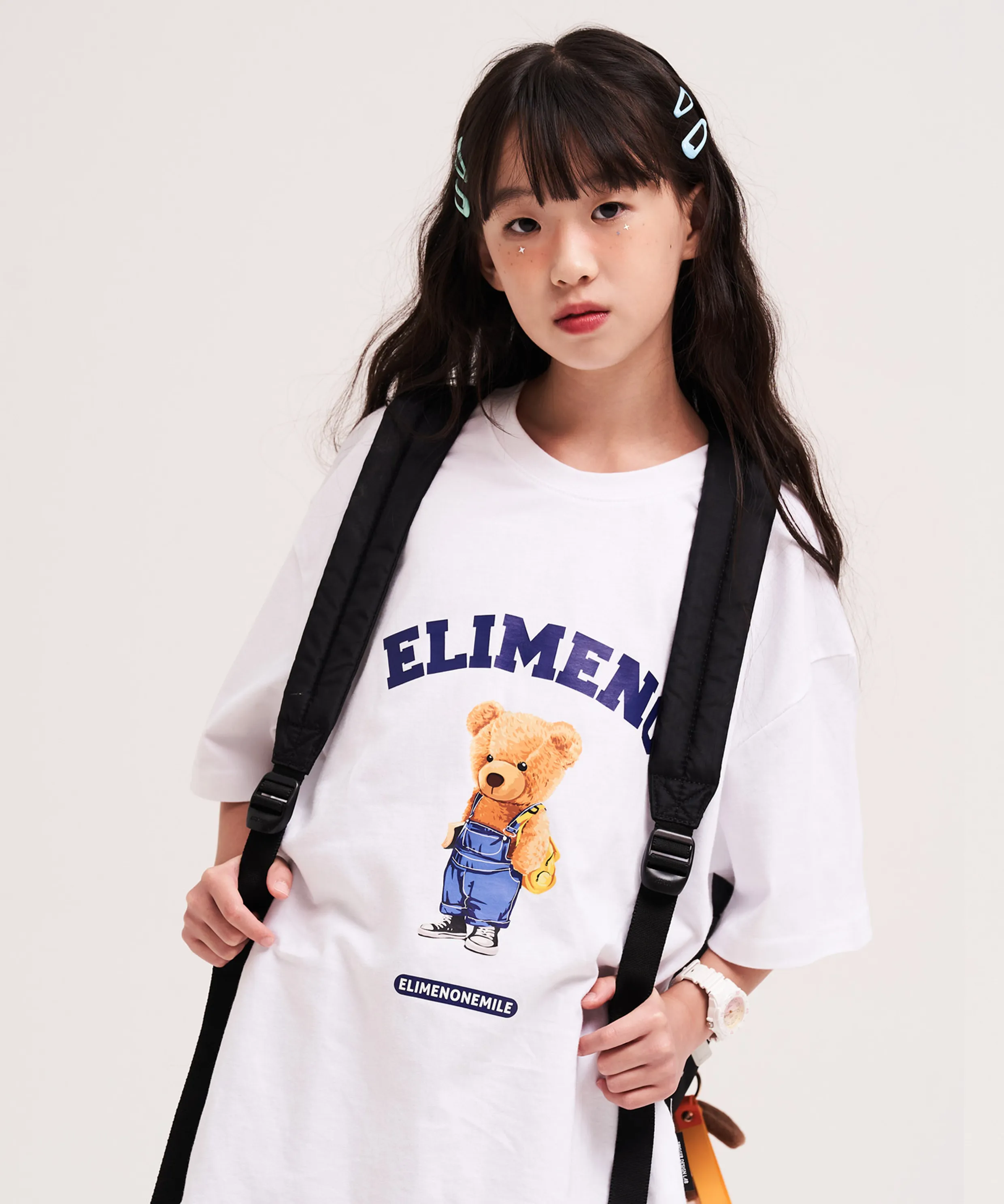 EY Study Bear Kids Short Sleeve T-Shirt 4 Colors