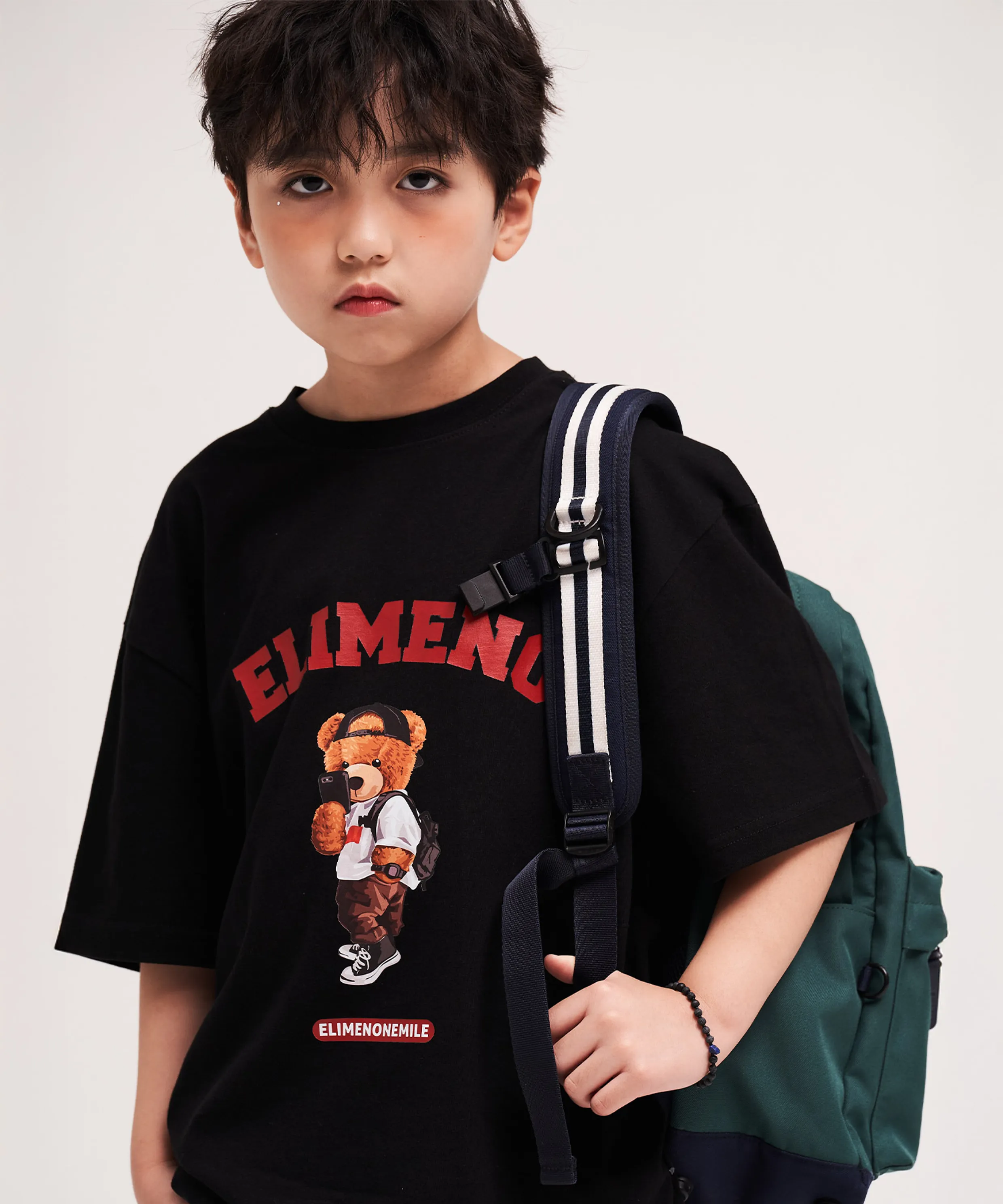 EY Selfie Bear Kids Short Sleeve T-Shirt 4 Colors