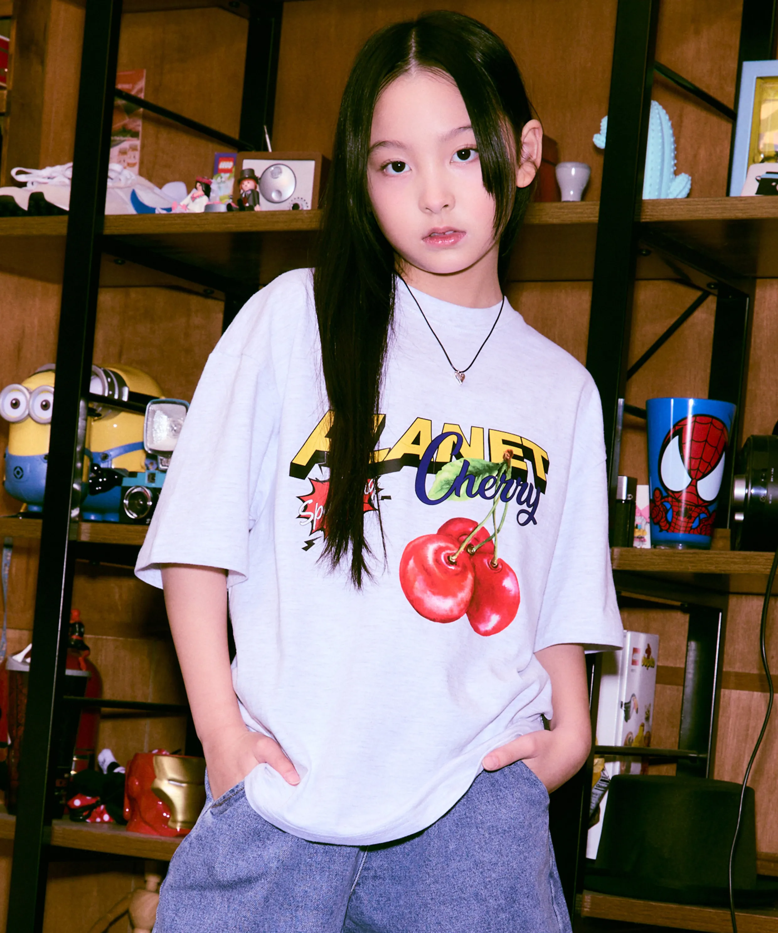 EY Planet Cherry Kids Short Sleeve T-Shirt 4 Colors